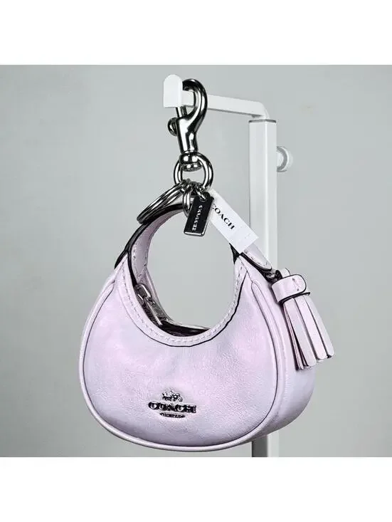 NWT Coach Pink Mini Carmen Bag Charm - Picture 4 of 6